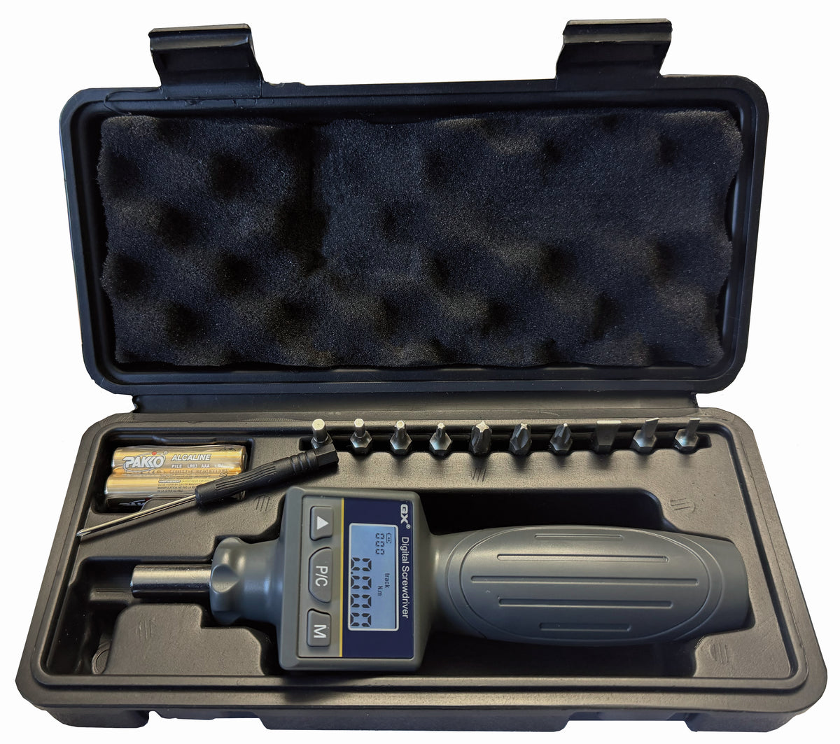 Digitale momentsleutel 1/4" 0,2-2 nm