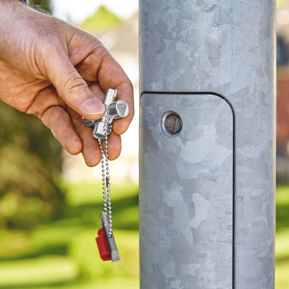 KNIPEX 00 11 02 Schakelkastsleutel voor alle standaard schakelkasten en afsluitsystemen 44 mm