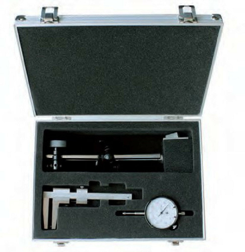 Prufsatz 3-tlg. fur Autowerkst analog Bremsscheiben+Rundlauf, im Alu-Koffer