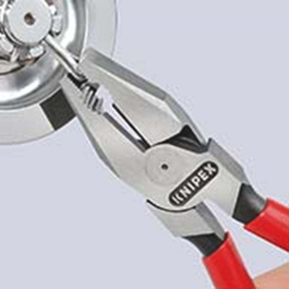 KNIPEX 02 01 200 Kracht-Kombitang met kunststof bekleed zwart geatramenteerd 200 mm