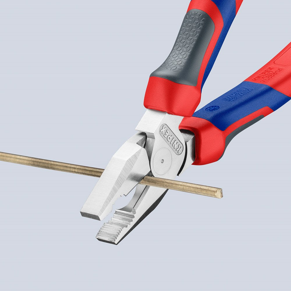 KNIPEX 02 05 180 Kracht-Kombitang met comfortgrepen verchroomd 184 mm