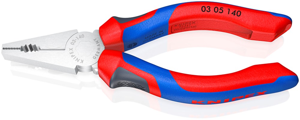 KNIPEX 03 05 140 Kombitang met comfortgrepen verchroomd 140 mm
