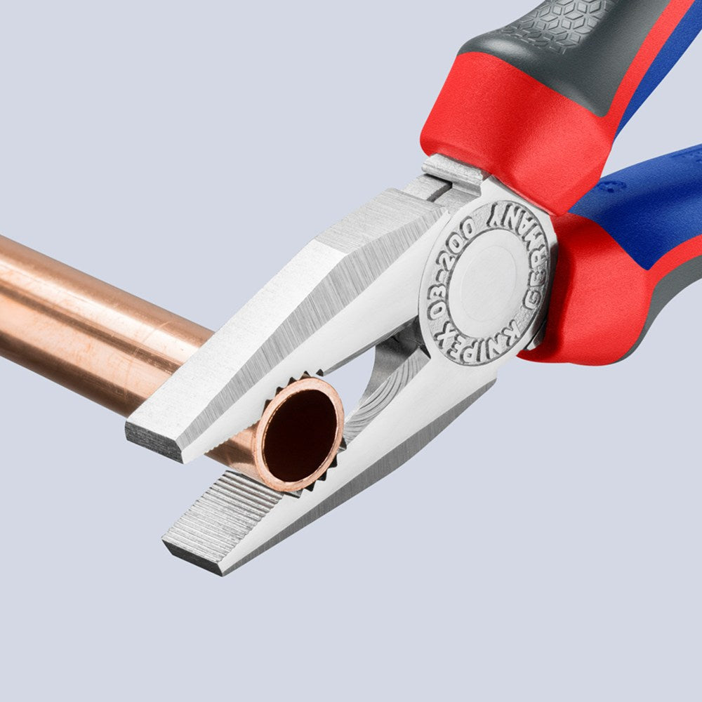 KNIPEX 03 05 200 Kombitang met comfortgrepen verchroomd 200 mm