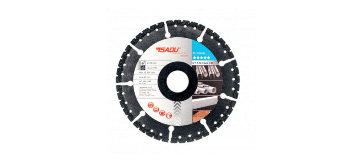 Diamantschijf Standaard 115x22,23x8mm MULTIBLADE