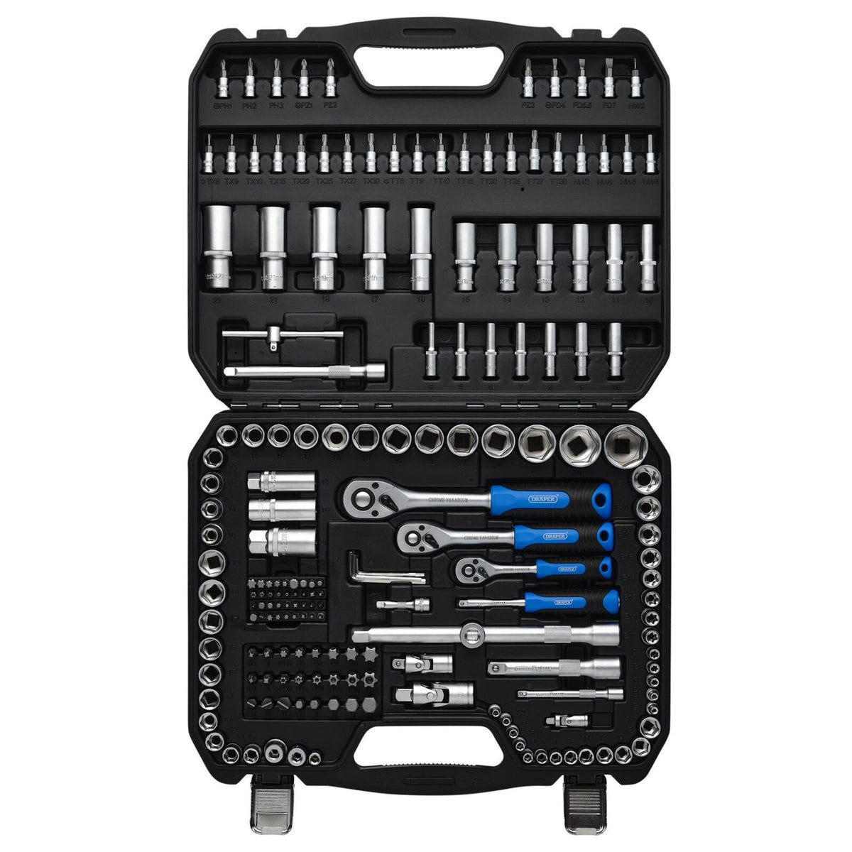 1/4"+3/8"+1/2" Doppenset, 188dlg