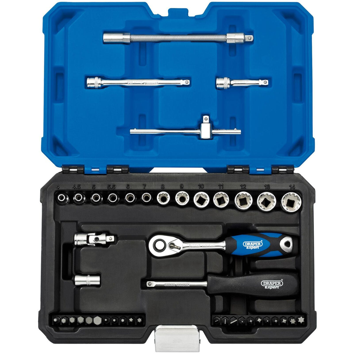 1/4" Doppenset multi-drive, 43dlg