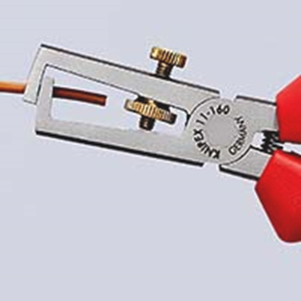 KNIPEX 11 05 160 Afstriptang met openingsveer, universeel met meer-componenten greep verchroomd 160