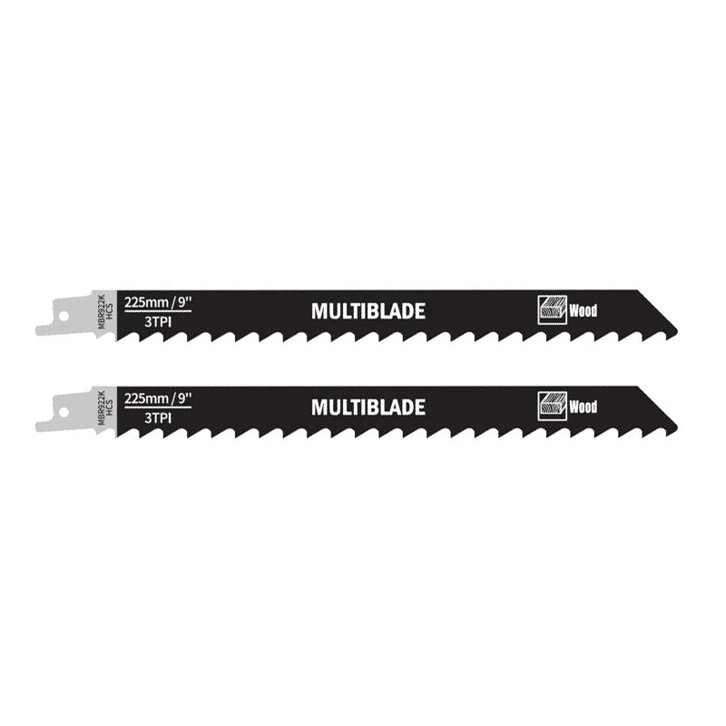Multiblade Reciprozaagblad HCS MBR922K Hout 225mm (2 stuks)