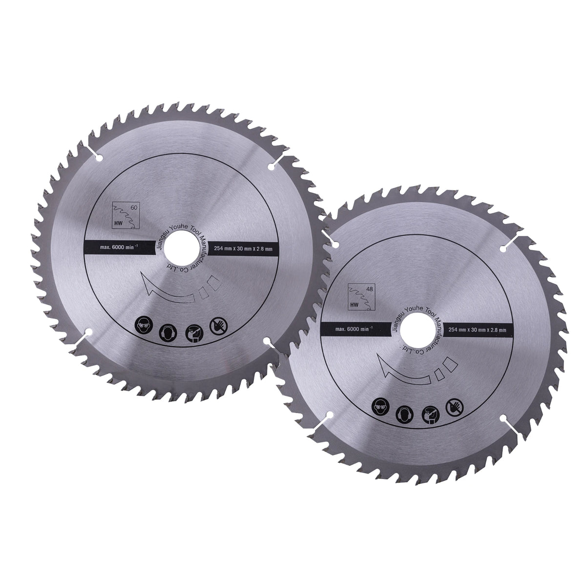 Scheppach Zaagbladenset TCT Ø254 mm (2 stuks)