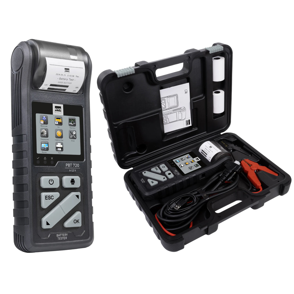 GYS Batterijtester PBT 720 met printer