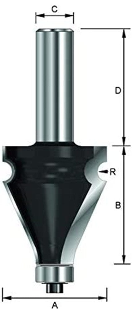 Handgreepfrees profiel nr. 1 HM Met lager R3.2 kolf 12mm
