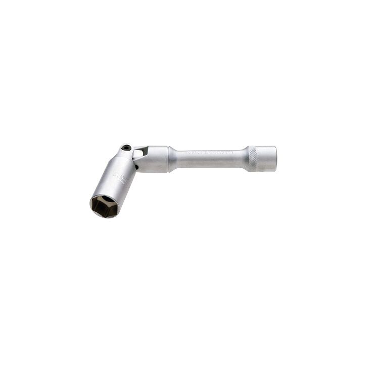 3/8" Bougiedop 9mm, lang (met kniegewricht)