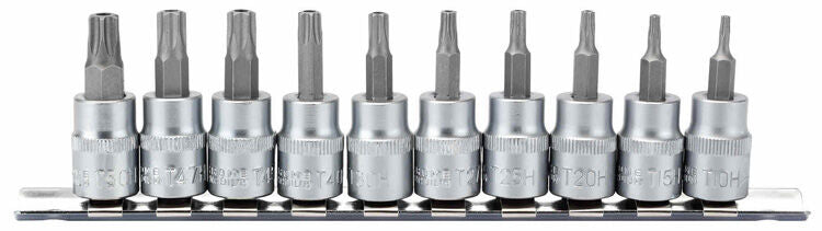 3/8" Doppenrail resitorx, 10dlg