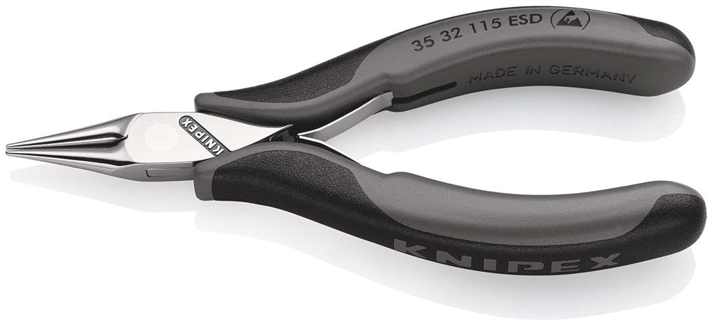 KNIPEX 35 32 115 ESD Elektronica-grijptang ESD met doorgestoken scharnier met meer-componenten greep