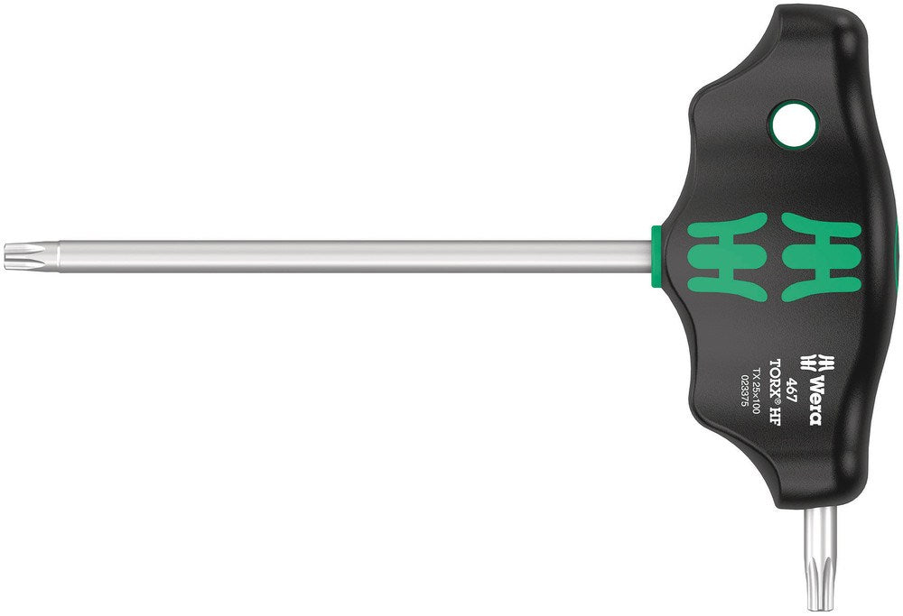 467 TORX® HF T-GREEP-SCHROEVENDRAAIER MET VASTHOUDFUNCTIE, TX 25 X 100 MM