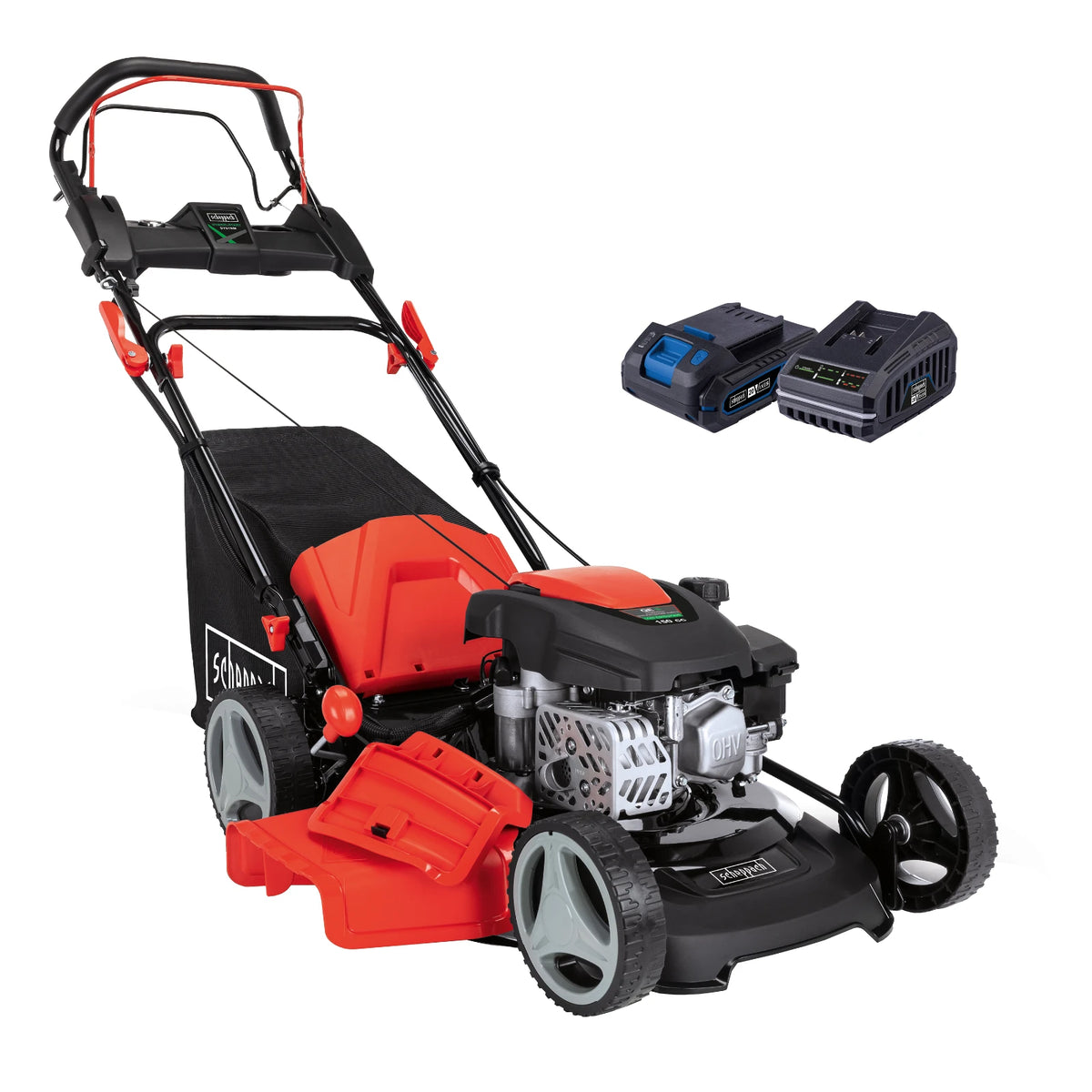 Scheppach Benzine grasmaaier MS150-46E 150cc 9PK (met accu)
