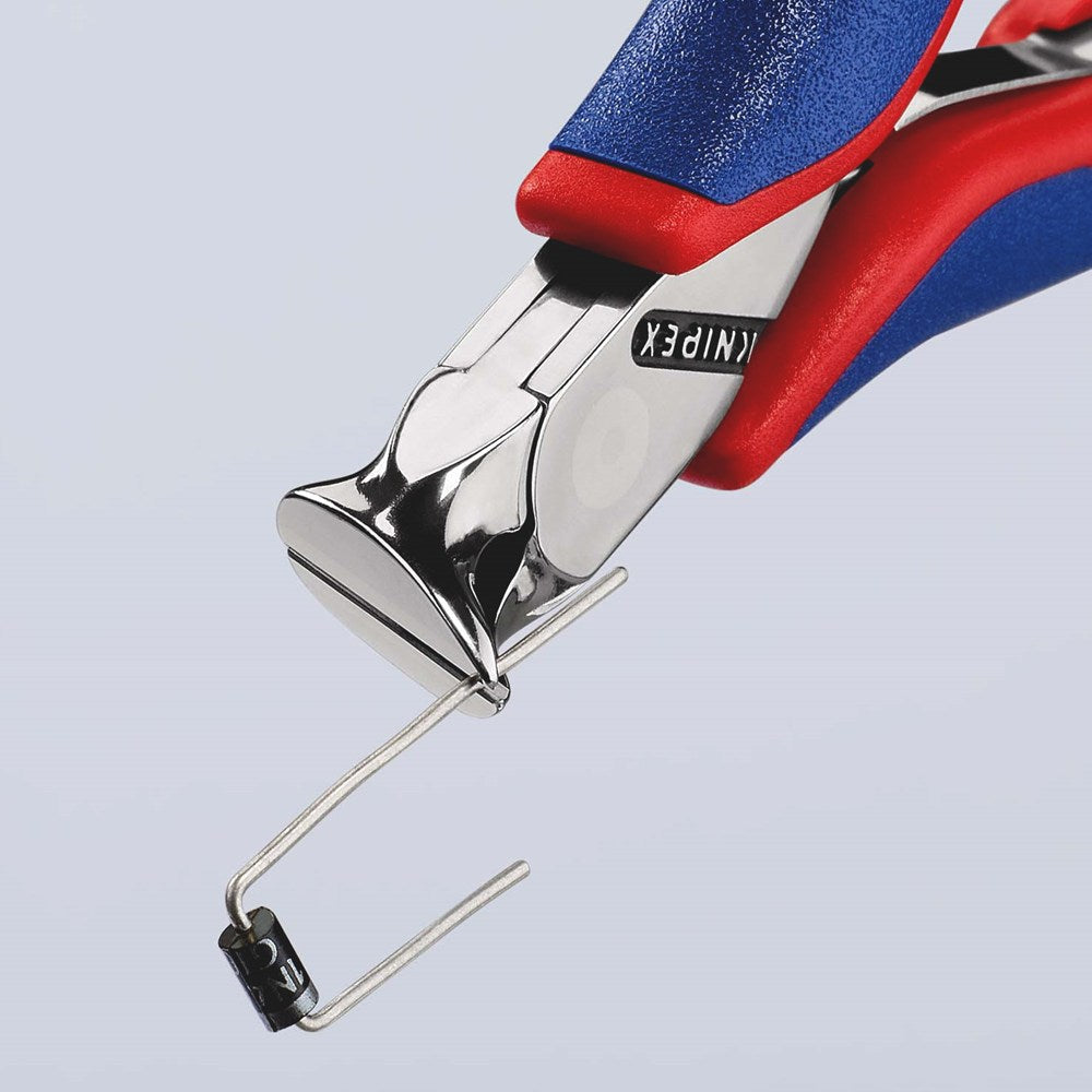 KNIPEX 62 12 120 Elektronica-voorsnijtang met schuine kop met meer-componenten greep 120 mm