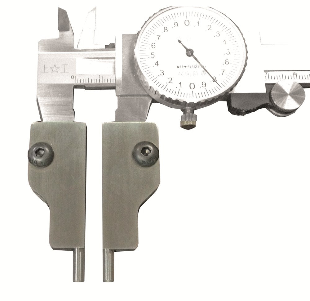 Insteek punten tbv schuifmaat Nr. 61 diameter 5mm, L-70mm, zij en onderkant
