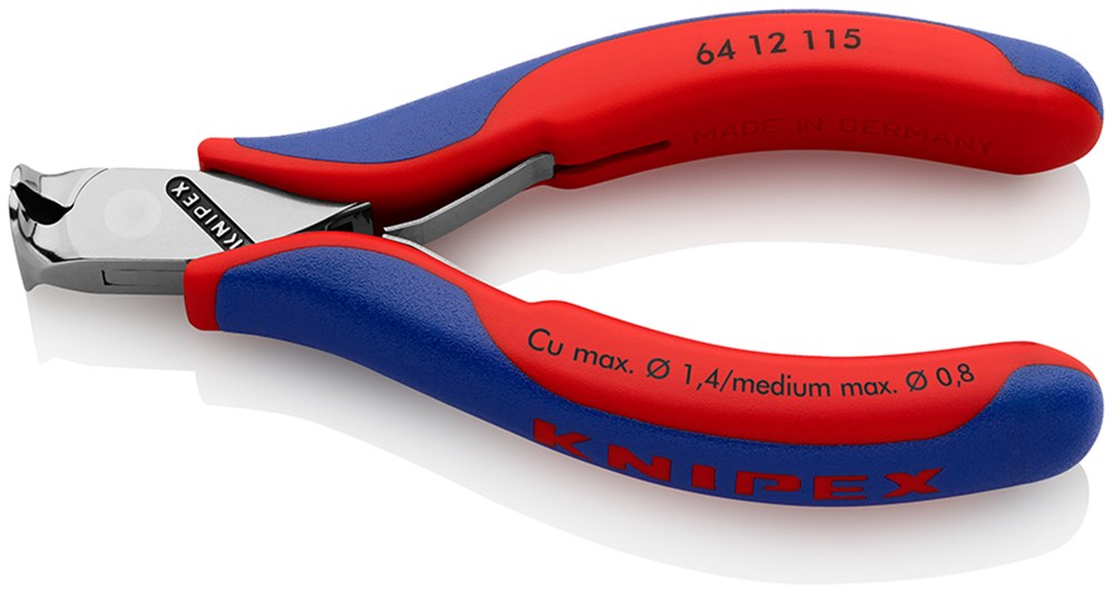 KNIPEX 64 12 115 Elektronica-voorsnijtang met meer-componenten greep 115 mm