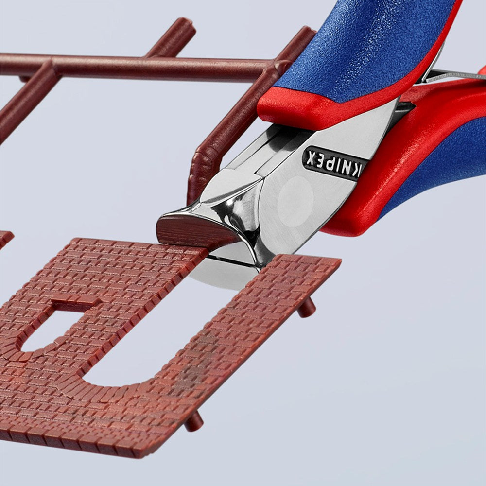 KNIPEX 64 12 115 Elektronica-voorsnijtang met meer-componenten greep 115 mm