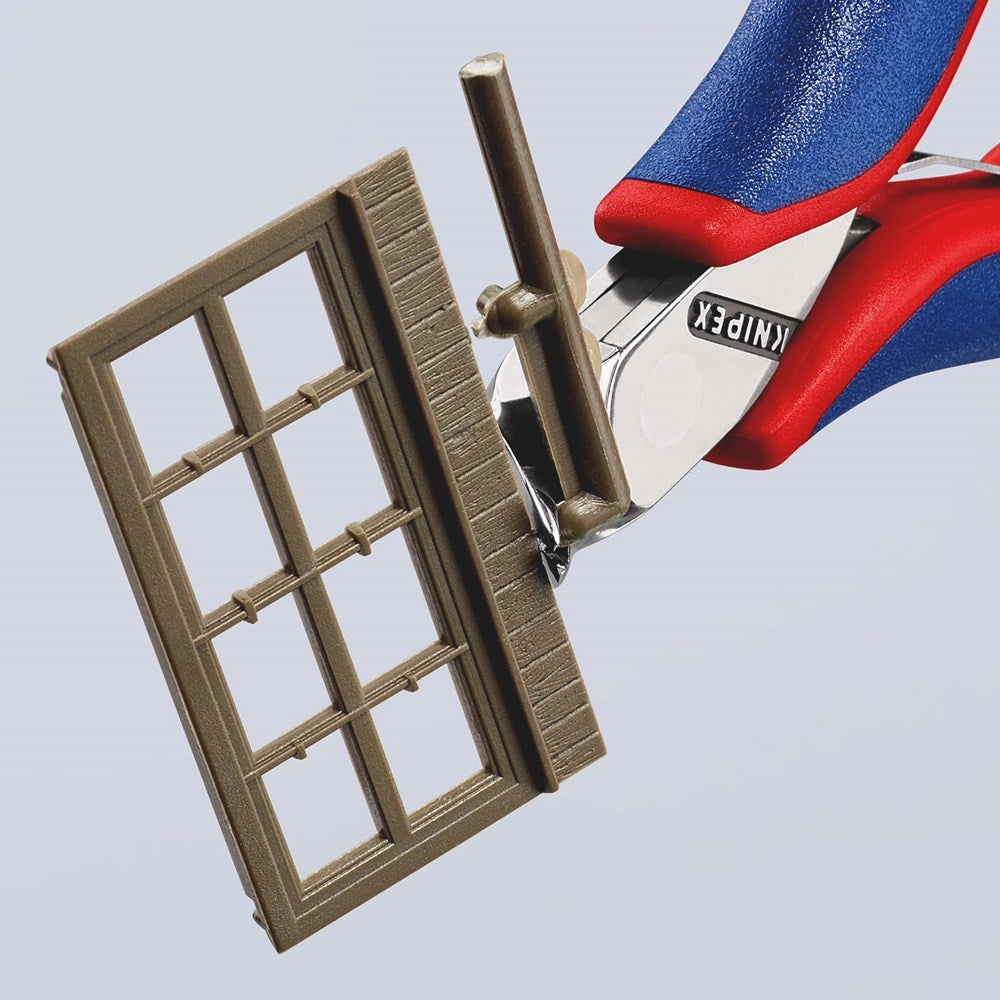 KNIPEX 64 52 115 Elektronica-voorsnijtang met meer-componenten greep 115 mm