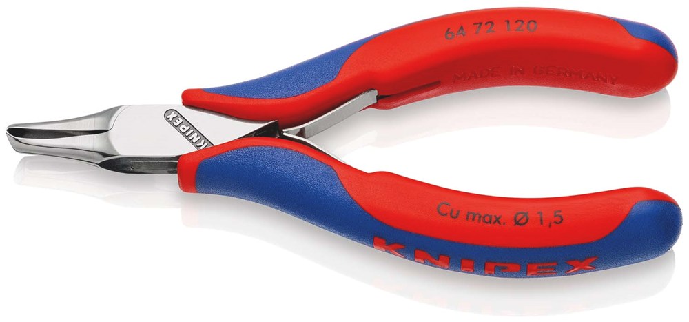 KNIPEX 64 72 120 Elektronica-voorsnijtang met meer-componenten greep 120 mm