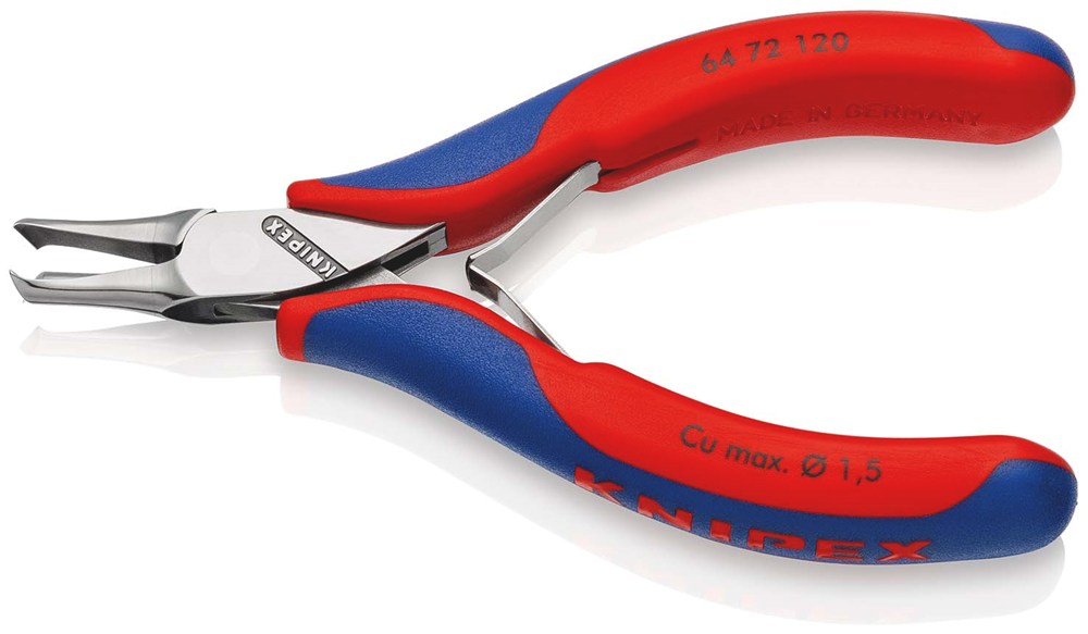 KNIPEX 64 72 120 Elektronica-voorsnijtang met meer-componenten greep 120 mm