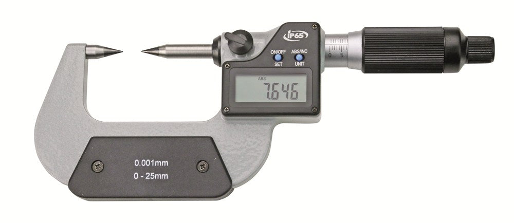 Digital-Messschrauben mit 2 HM Spitzen 30,Abl. 0,001 mm