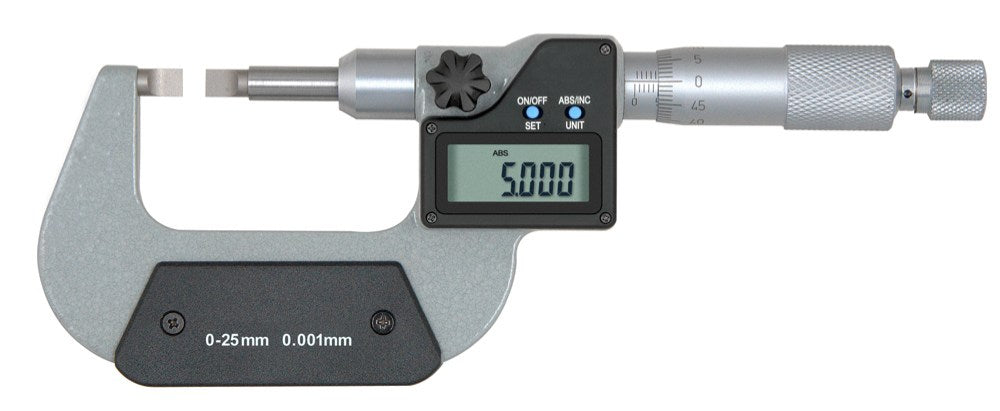Digitale meetschroeven 25-50mm IP65, voor groefmeting