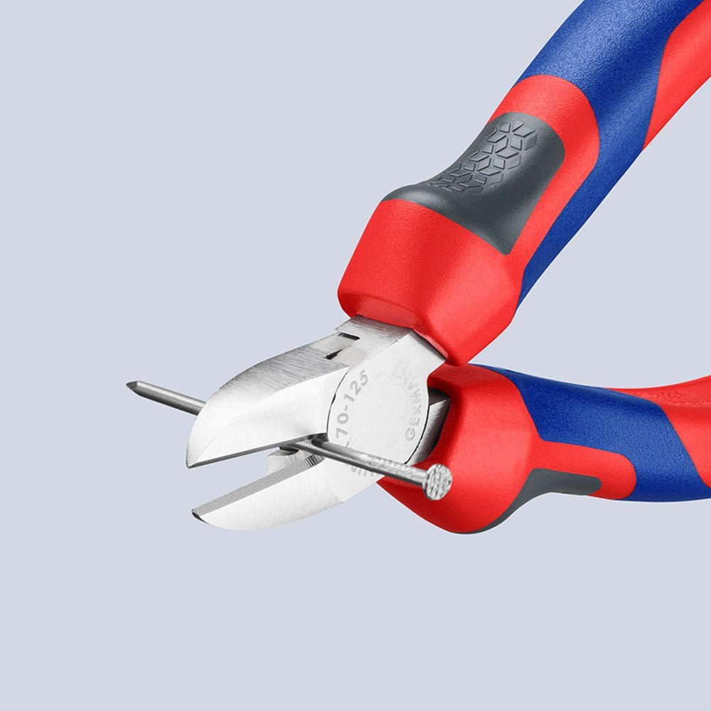 KNIPEX 70 05 125 Zijsnijtang met comfortgrepen verchroomd 125 mm