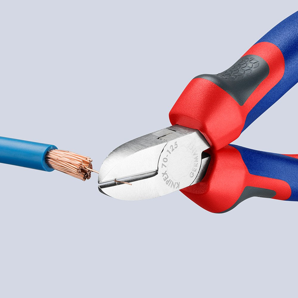KNIPEX 70 05 125 Zijsnijtang met comfortgrepen verchroomd 125 mm