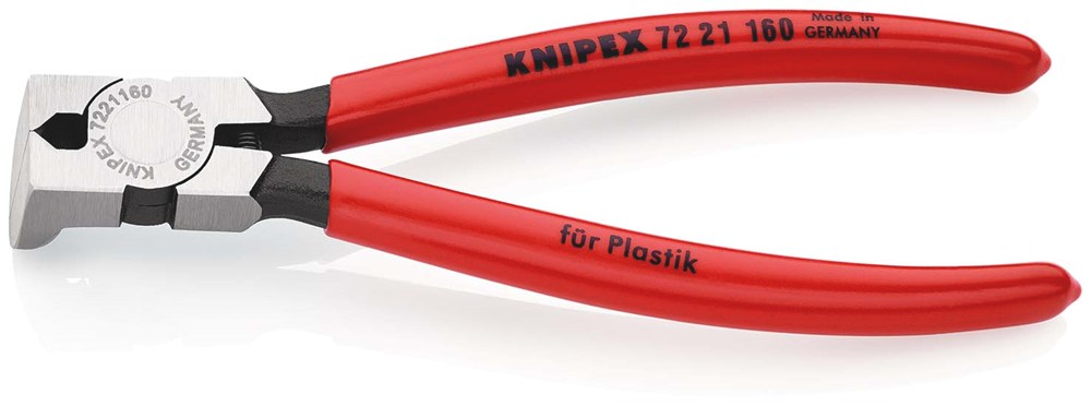 KNIPEX 72 21 160 Zijsnijtangen voor kunststof met kunststof bekleed 160 mm