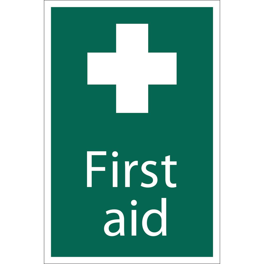 Waarschuwingsbord 'First Aid', 200x300mm