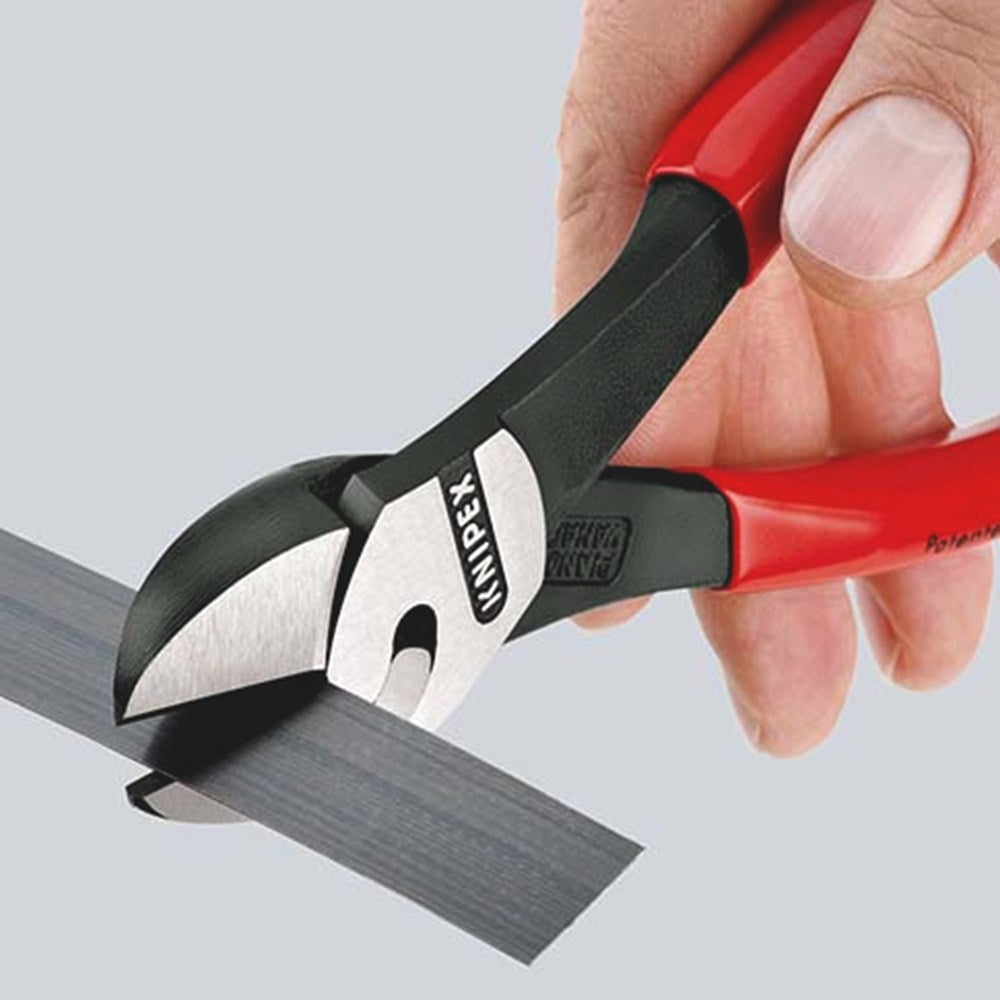 KNIPEX 73 71 180 TwinForce® Hoogwaardige zijsnijtangen met kunststof bekleed zwart geatramenteerd 18