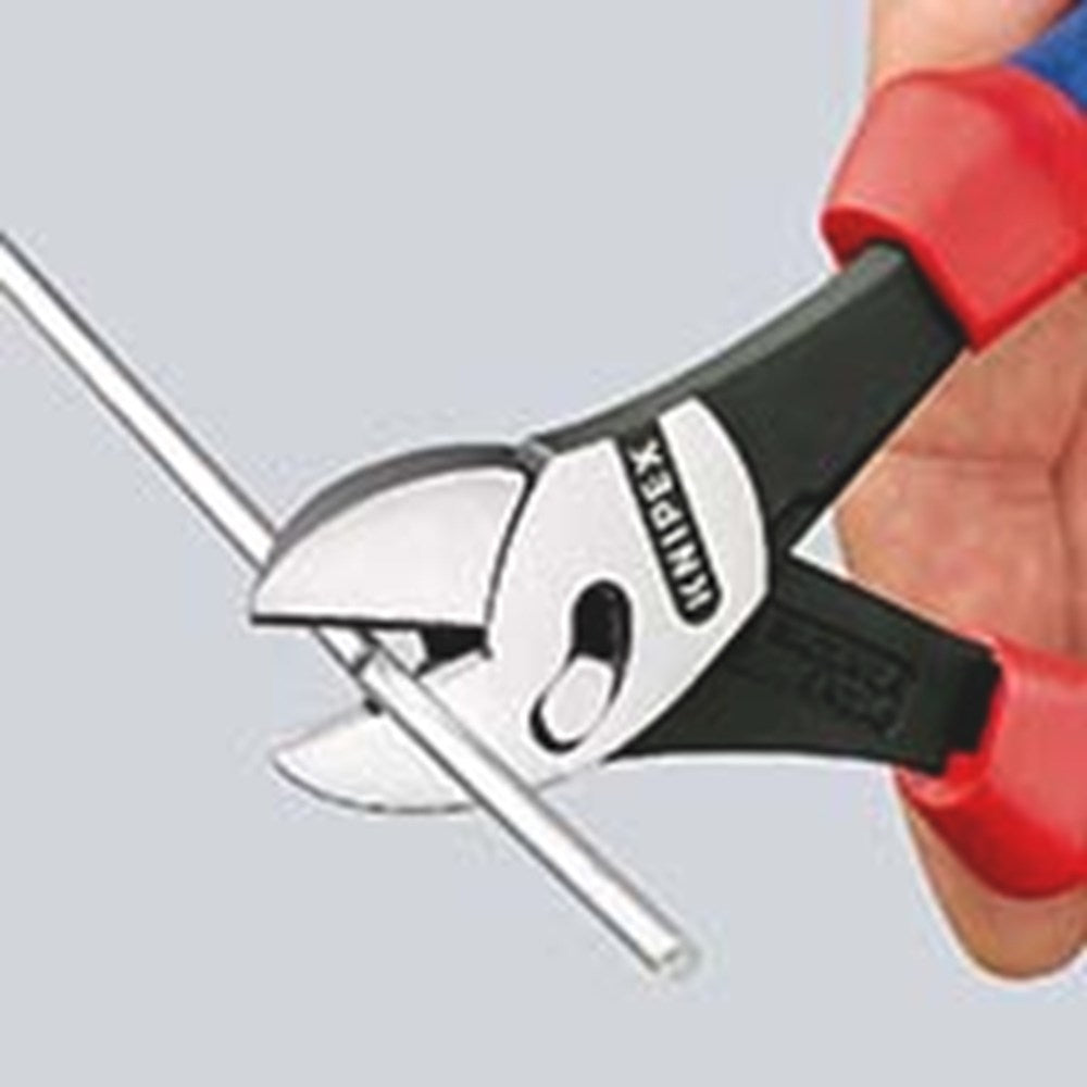KNIPEX 73 72 180 BK TwinForce® Hoogwaardige zijsnijtangen met meer-componenten greep zwart geatramen