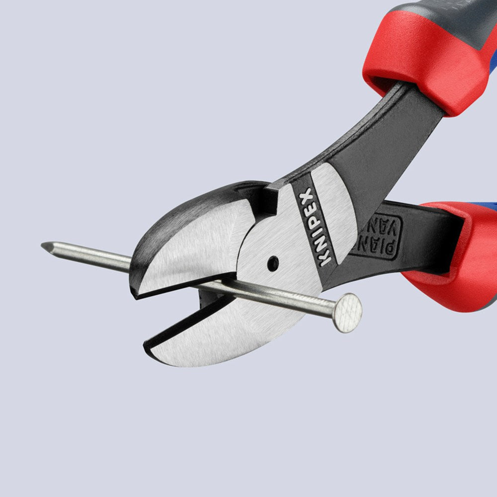 KNIPEX 74 02 180 Kracht-zijsnijtang met comfortgrepen zwart geatramenteerd 180 mm