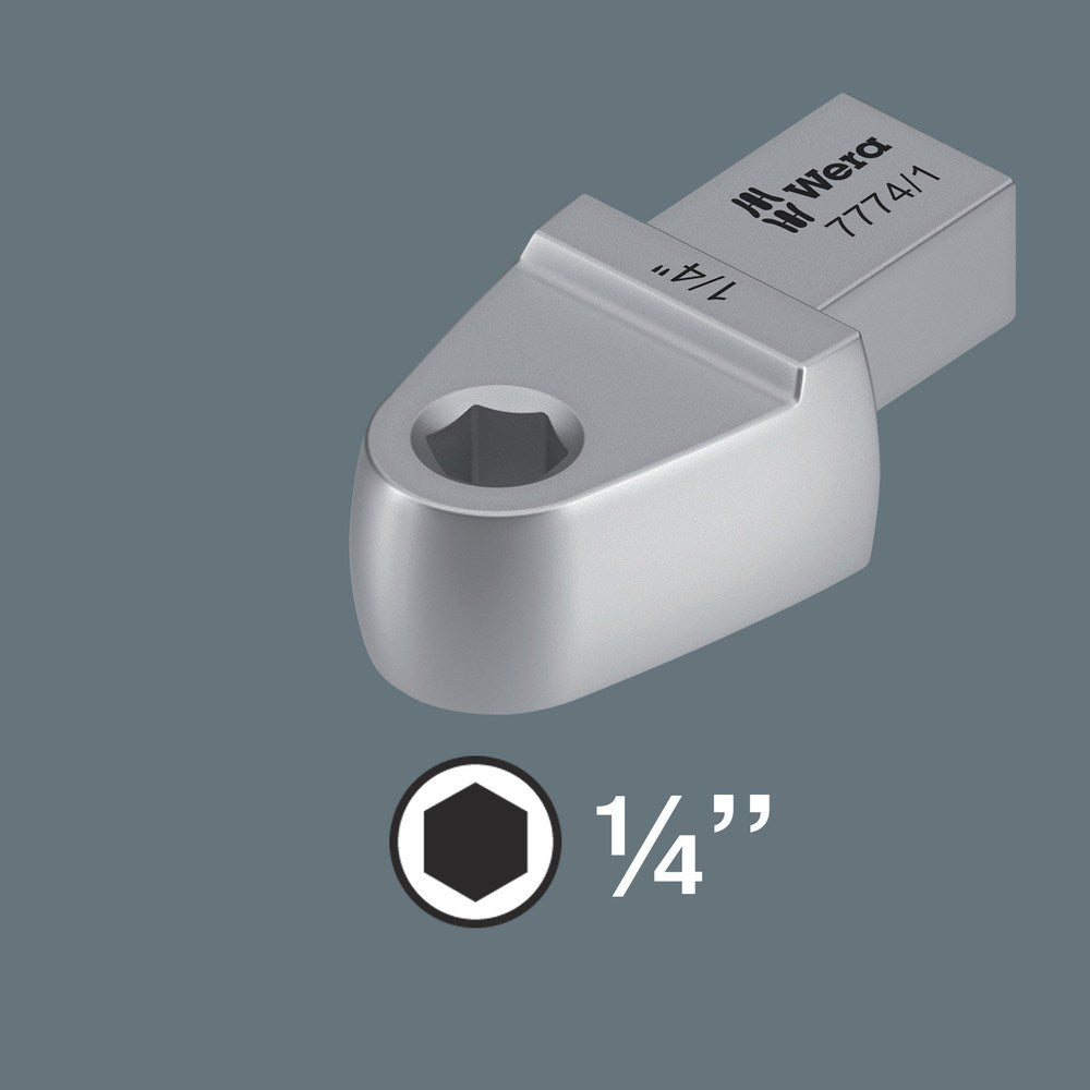 7774/1 BITADAPTER 1/4" INSTEEKGEREEDSCHAP, 9 X 12MM, 1/4"