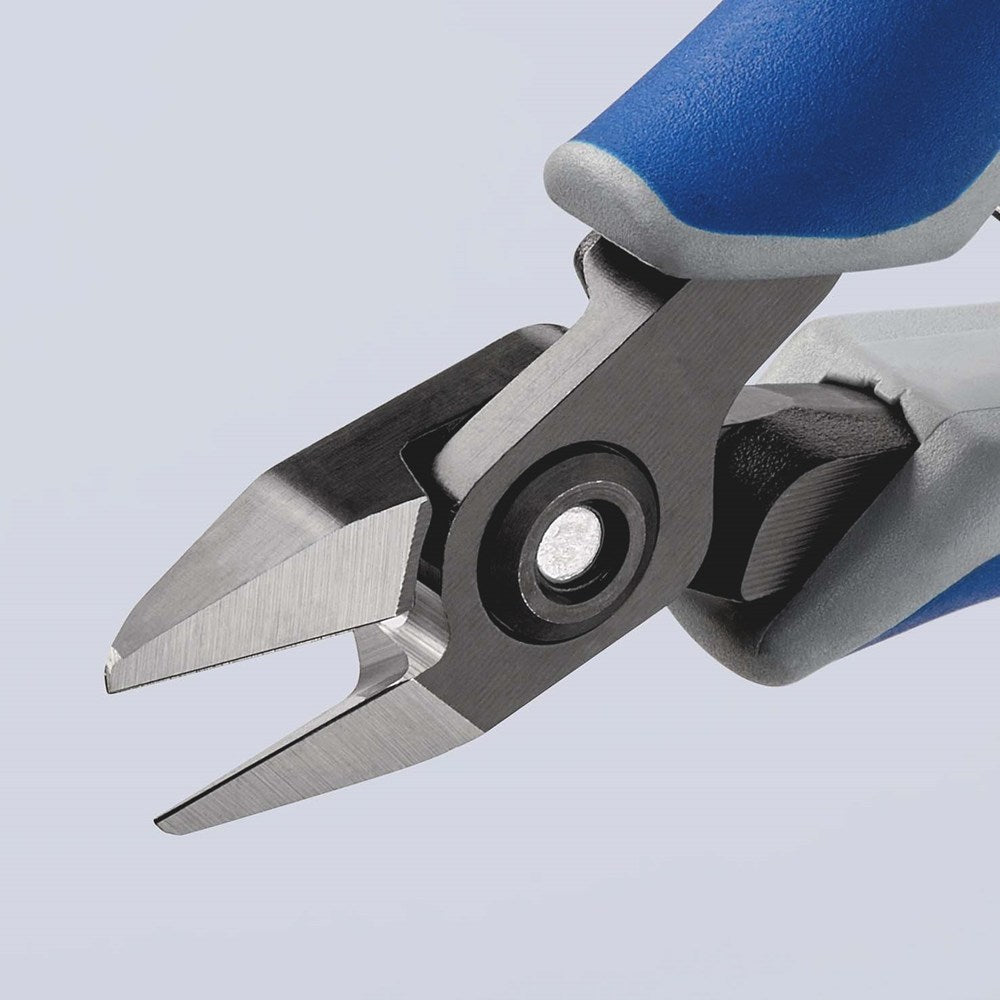 KNIPEX 79 62 125 Precisie elektronica-zijsnijtang met meer-componenten greep gebruineerd 125 mm