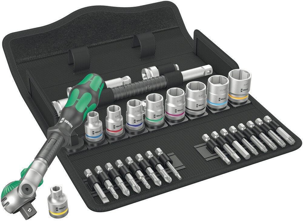 8100 SB 9 ZYKLOP SPEED-RATELSET, 3/8"-AANDRIJVING, INCH , 29-DELIG