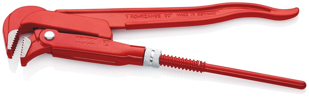 KNIPEX 83 10 010 Pijptang 90° rood poedergecoat 310 mm