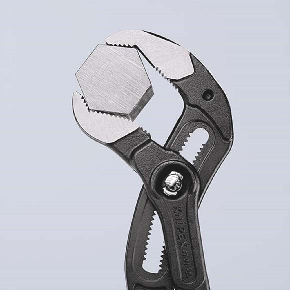 KNIPEX 87 01 400 Cobra® XL Pijp- en waterpomptang met antslip kunststof bekleed grijs geatramenteerd