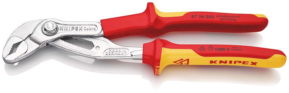KNIPEX 87 26 250 Cobra® VDE Hightech-waterpomptang, geïsoleerd geïsoleerd met meer-componentengrepen