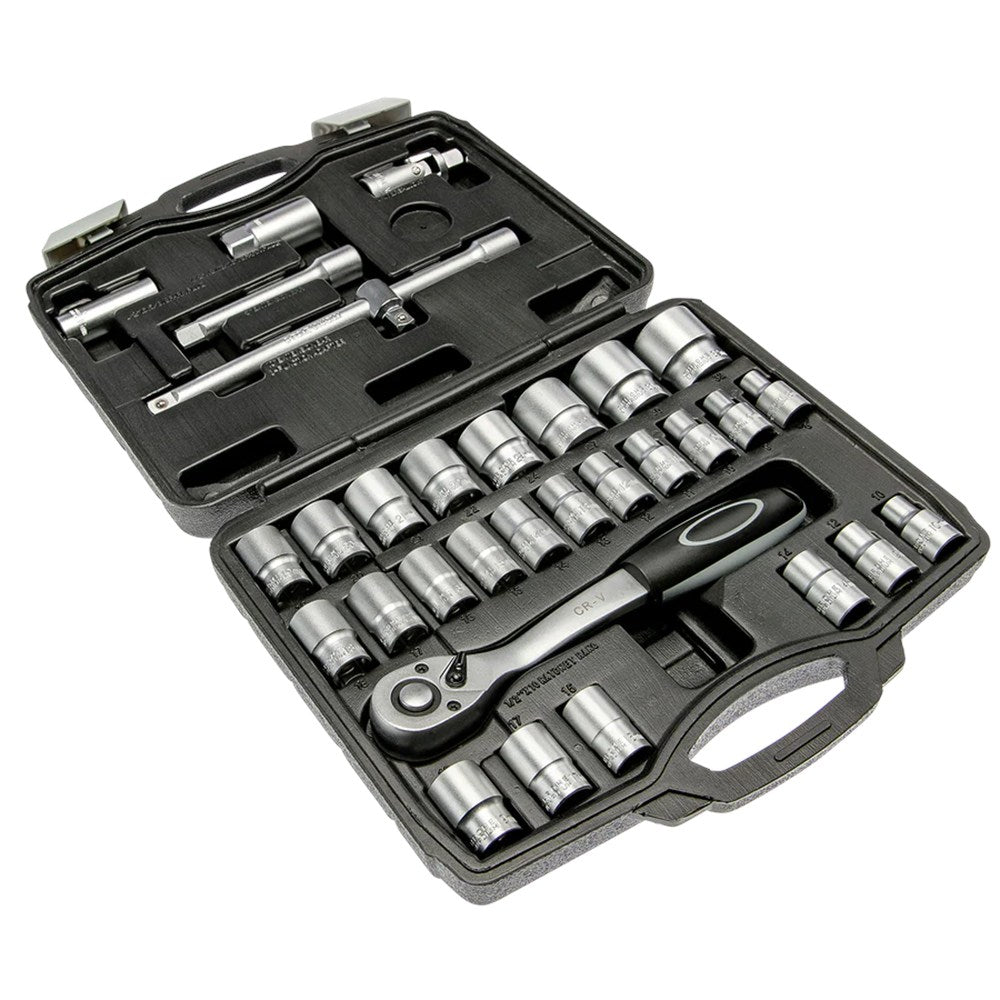 1/2" zeskant doppenset 8 - 32 mm