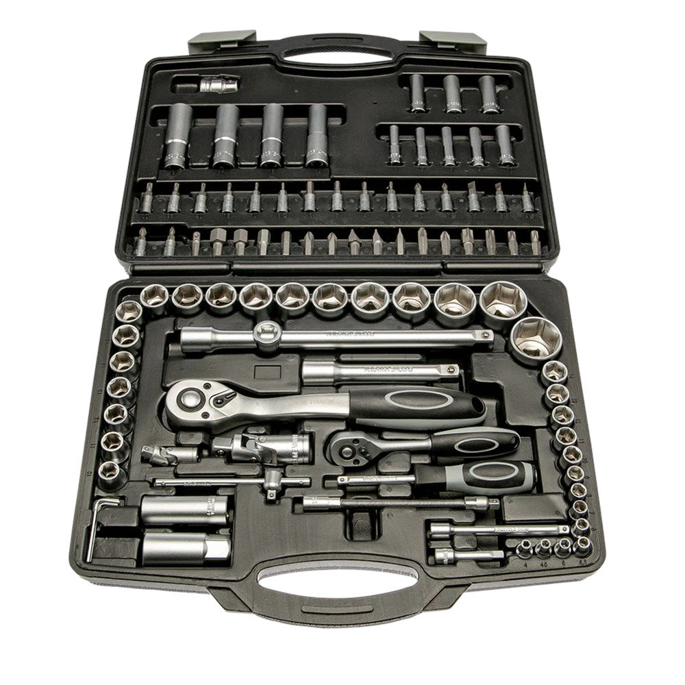 1/4" en 1/2" zeskant doppenset 4 - 32 mm