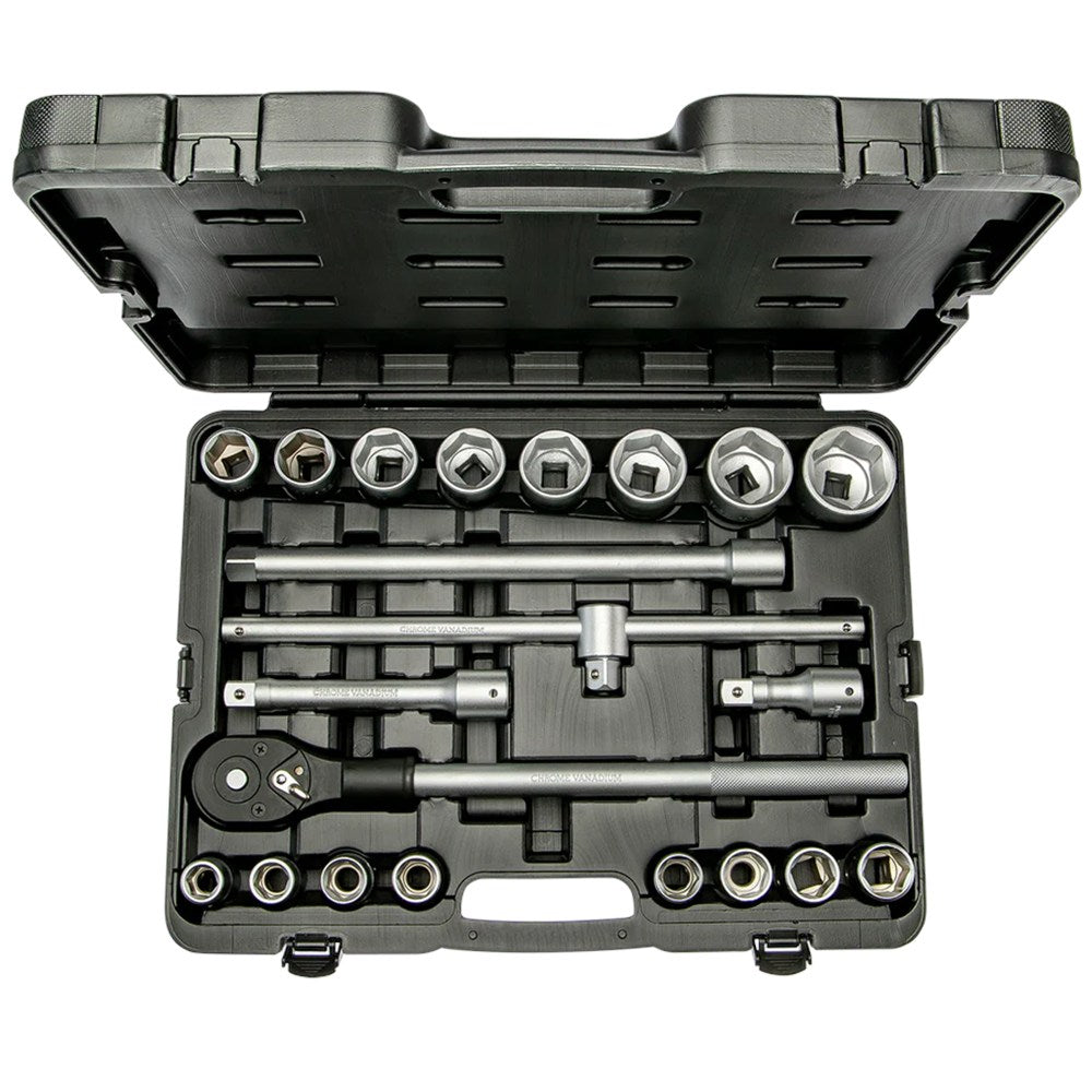 3/4"zeskant doppenset, 19 - 50 mm