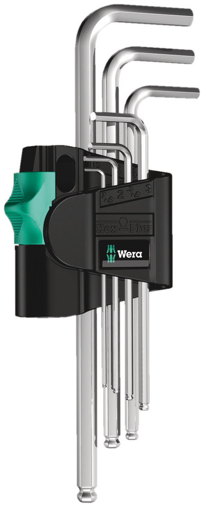 950/7 HEX-PLUS 1 STIFSLEUTELSET, METRISCH, VERCHROOMD, 7-DELIG