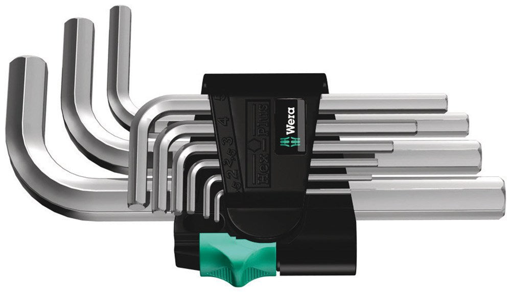 950/9 HEX-PLUS 5 STIFSLEUTELSET, METRISCH, VERCHROOMD, 9-DELIG