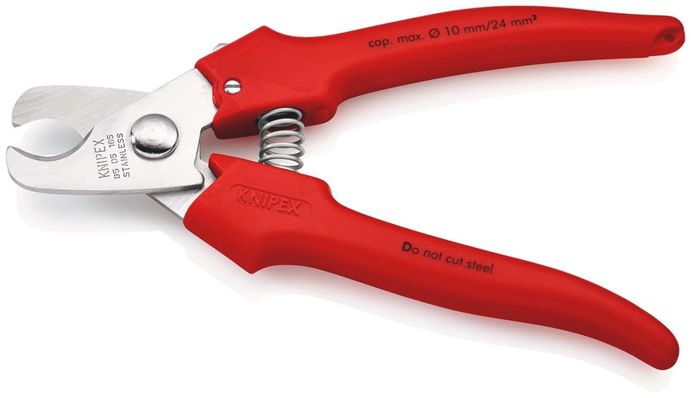 KNIPEX 95 05 165 Kabelschaar benen met kunststof omspoten met kunststof bekleed 165 mm
