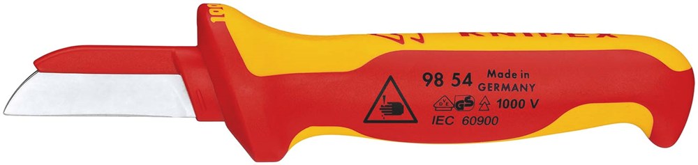 KNIPEX 98 54 Kabelmes geïsoleerde meercomponenten-greep, VDE-getest 190 mm