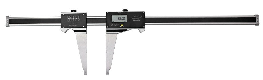 Digitale controlle schuifmaat 1500x150mm met meetvork
